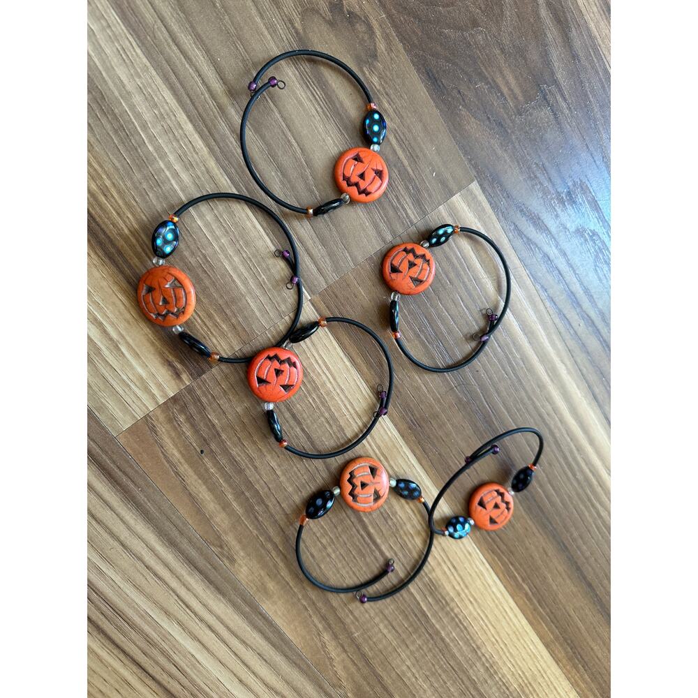 DIY Pumpkin Jewelry Making Bracelets